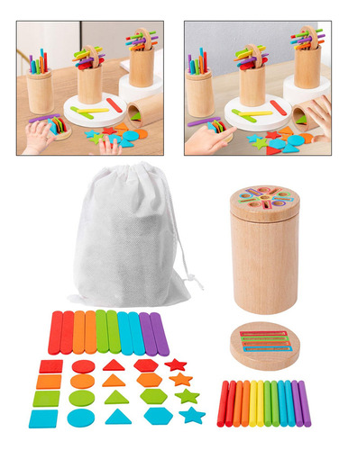 Nuevo Montessori Sticks Toy Juguete Sensorial A Juego Juego