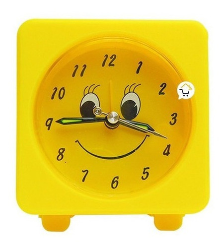 Reloj Mesa Niños Despertador Alarma Sonrisa Ag134