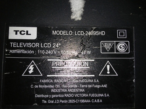 Backlight Tcl Lcd-24m95hd