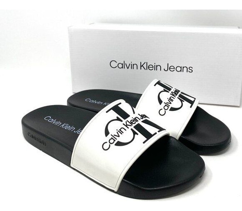 Ojotas Calvin Klein Mavett White Importadas 100% Original