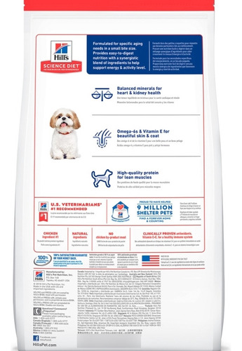 Hills Science Diet 7+ Small Bites Perro Senior Raza Pequeña
