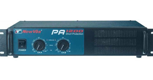 Amplificador Potência New Vox Pa 1200 600w Rms + Nota Fiscal