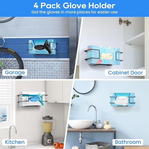 Soporte Para Guantes Desechables De Pared Crystally-glove Bo