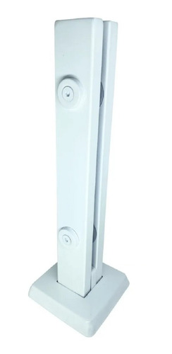 30 Coluna Torre Branca Guarda Corpo Inox 40 Cm 2 Furos 