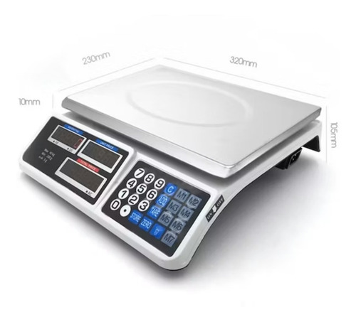 Imagen 2 de 8 de Balanza Pesa Electrónica Digital 40 Kg Negocios Almacen