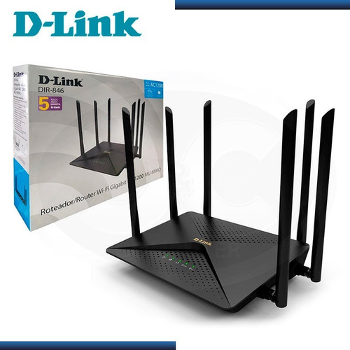 Router D-link Ac1200 Dual Band Wi-fi Gigabit Dir-846 7 Dbi