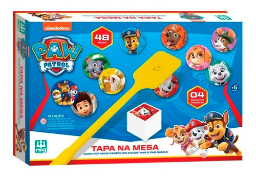 Jogo Tapa Na Mesa Patrulha Canina 0681 - Nig Brinquedos