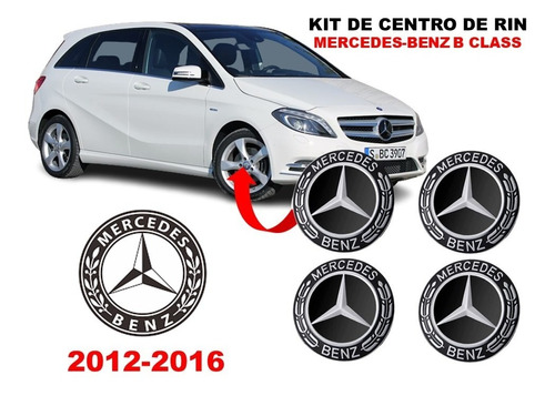 Kit De 4 Centros De Rin Mercedes-benz B Class 12-16 75 Mm