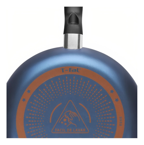 Juego 2 Sartenes Tfal Antiadherente 20 Y 24cm Azul