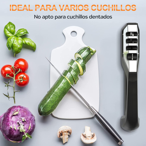 Afilador De Cuchillos Cocina 4 En 1,manual Profesional