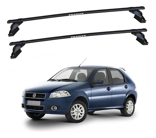 Barras De Techo Eqmax Acero Fiat Palio 4 Puertas 2008-2011