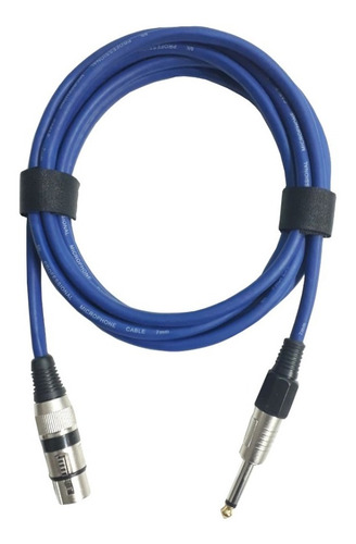 Cable Canon Xlr Hembra - Plug 1/4 (6,3 Mm) Mono 3 M C-047