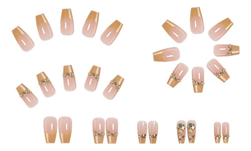 Uñas Postizas Pegamento De Uñas Postizas Decoradas Color Z323
