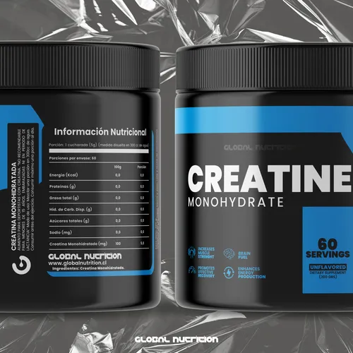 Creatina Monohydrate 300 Grs - 60 Servicios