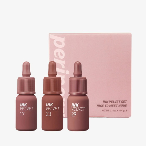 Peripera Ink Velvet Set - Tonos Nude| Maquillaje Coreano