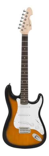 Guitarra elétrica Michael St GM222N stratocaster de  tília vintage sunburst com diapasão de bordo