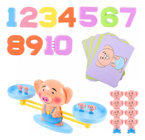 Juego Didáctico De Aprendizaje Números Balanza Niños