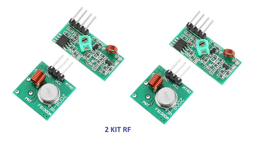 Kit Modulos Inalambricos Rf Rx Tx 433mhz Arduino