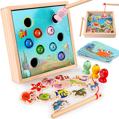 Juego De Pesca De Madera Juegos De Mesa De Juguete Juguetes