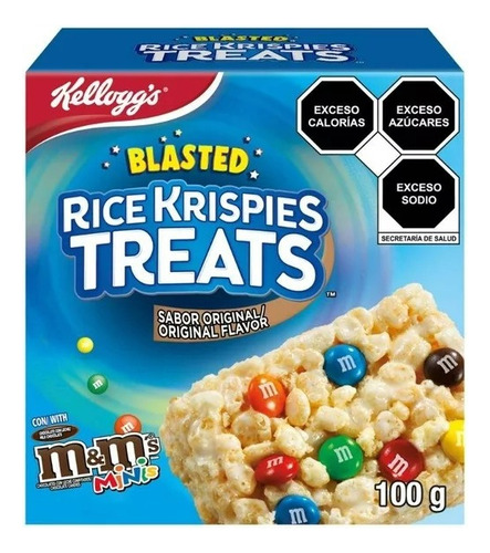 4 Pzas Barras Kellogg's Rice Krispies Treats Sabor Original