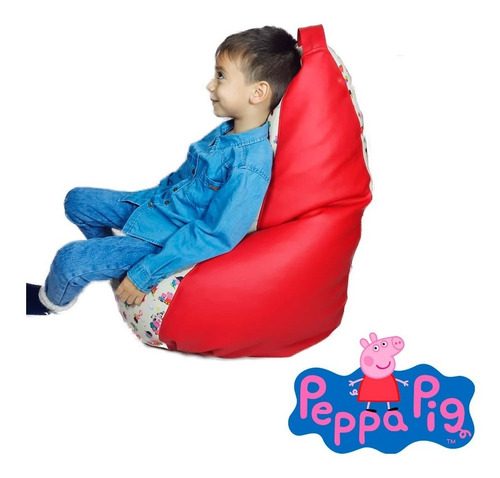 Imagen 8 de 9 de Puff Pera Kid Para Niña De Sirenita, Peppa Pig...