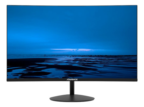 Monitor Curvo Sin Marco Advance 23.6  75hz Parlantes Dp Hdmi