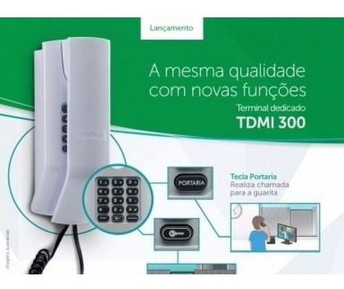 Imagem 7 de 8 de Kit 2 Interfone Telefone Para Apartamento Intelbras Tdmi 300