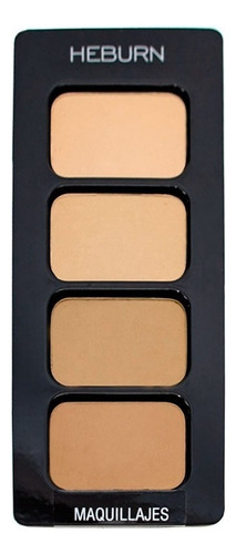 Heburn Paleta Maquillaje Profesional Polvo Compacto Cod. 943 Color Variados Tono Variados