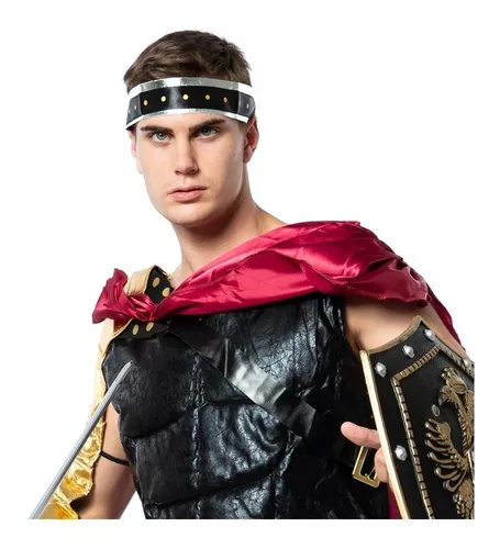 Fantasia Masculina De Guerreiro Gladiador Romano, Cosplay