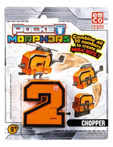 Numeros Transformables Helicópter Pocket Morphers 6888 Shine