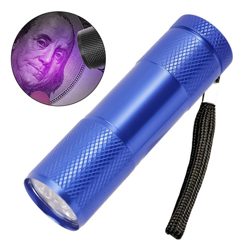 Linterna Ultravioleta Uv De 9 Led, Detector De Linterna
