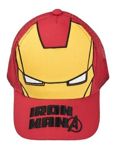 Gorro Gorra Visera Vengadores Marvel Avengers Iron Man Roja