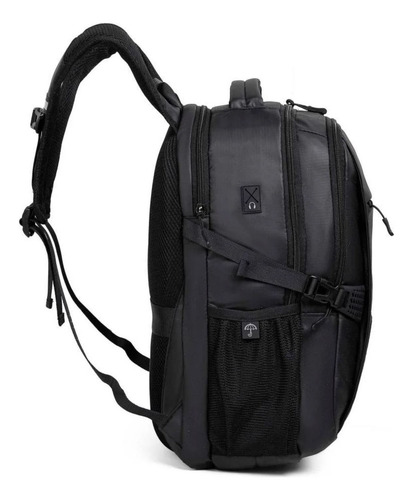 Mochila Aeropostale Compartimiento Lap Tablet Uni Viajes Negocios Universidad Preparatoria Acolchada Color Negro Diseño De La Tela Liso