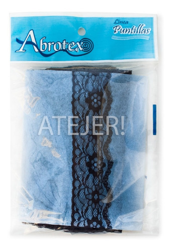 Imagen 3 de 4 de Puntilla Mercería Nylon Art 520 De 38mm X 10 Metros