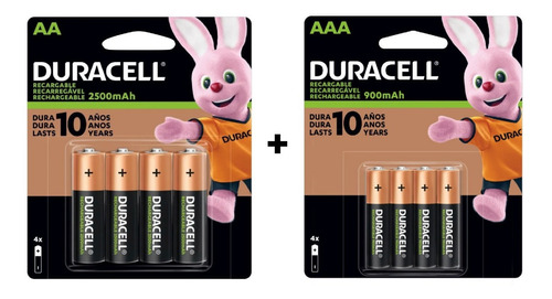 Pack Duracell Recargables 4aa Y 4aaa