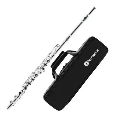 comprar Flauta Transversal Harmonics C Hfl-5237s Soft Case Cor Prateado