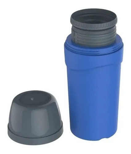 Mini Garrafa Térmica Para Bebidas Quentes 300ml Azul