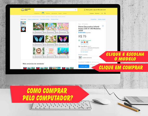 Painel Decorativo Festa Asas De Anjo Em Lona 1,80 X 1,30m