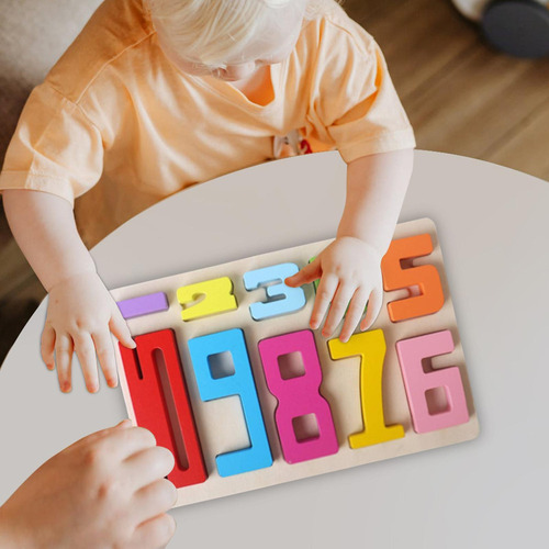Wa Juego De Rompecabezas De Números De Madera, Juegos
