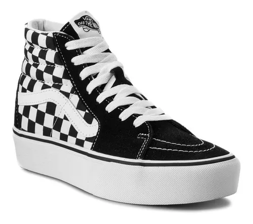 Bota Vans Sk8-hi Platform Negro Blancos Nqxh