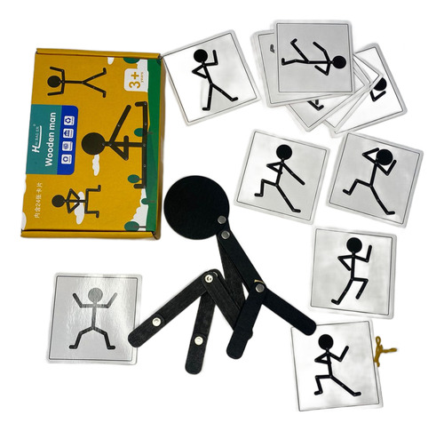 Juego De Rompecabezas Hombre De Madera