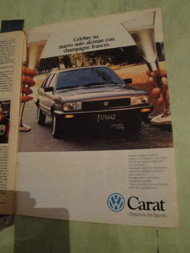 Publicidad Volkswagen Carat Año 1988