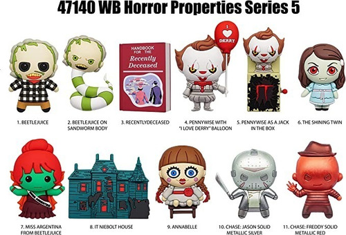 Warner Bross Horror Figura Sorpresa Aleatoria Paquete 3 Pz