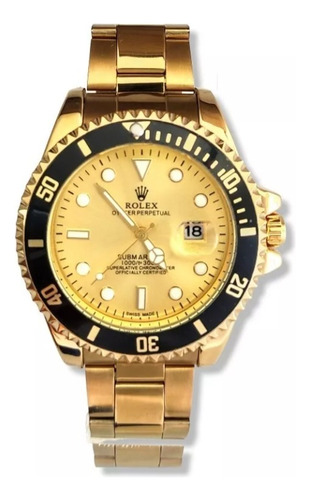 Reloj Rolx Submariner Gold- Oro - Dorado - Calendario (Reacondicionado)