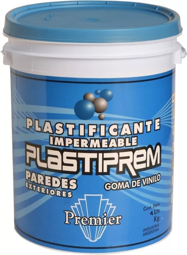 Plastificante Impermeable Paredes Premier Plastiprem 4 Lt