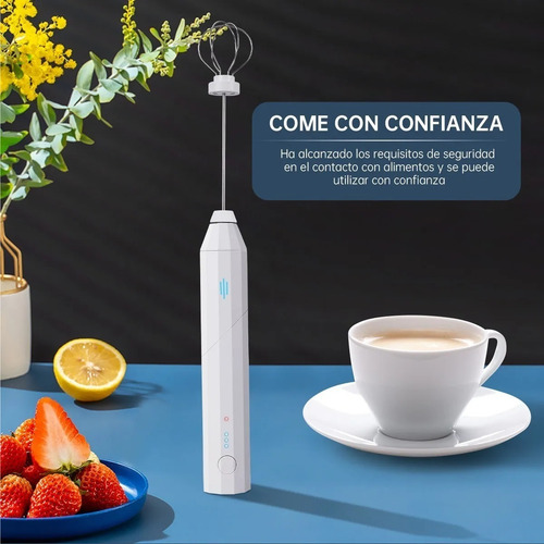 Imagen 7 de 7 de Batidor Eléctrico De Globo Para Leche Y Café Usb Recargable
