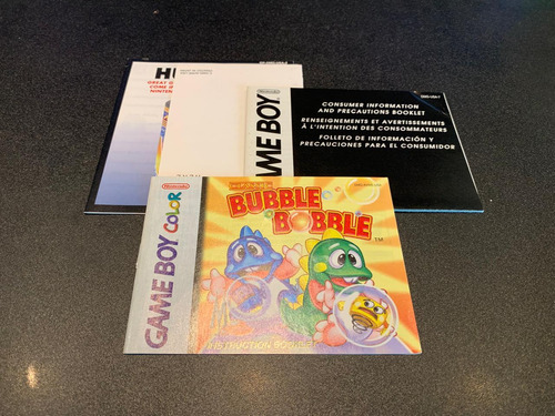 Classic Bubble Bobble Game Boy Color (Usado)
