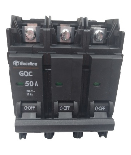 Breaker Interruptor Superficial 50amp 3polos  Exceline 