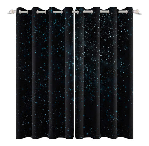 Renaiss Cortinas De Ventana Con Cielo Estrellado, Estrellas 