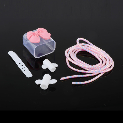2 Lindo Cable De Carga Cubierta Protectora Cargador Rosa